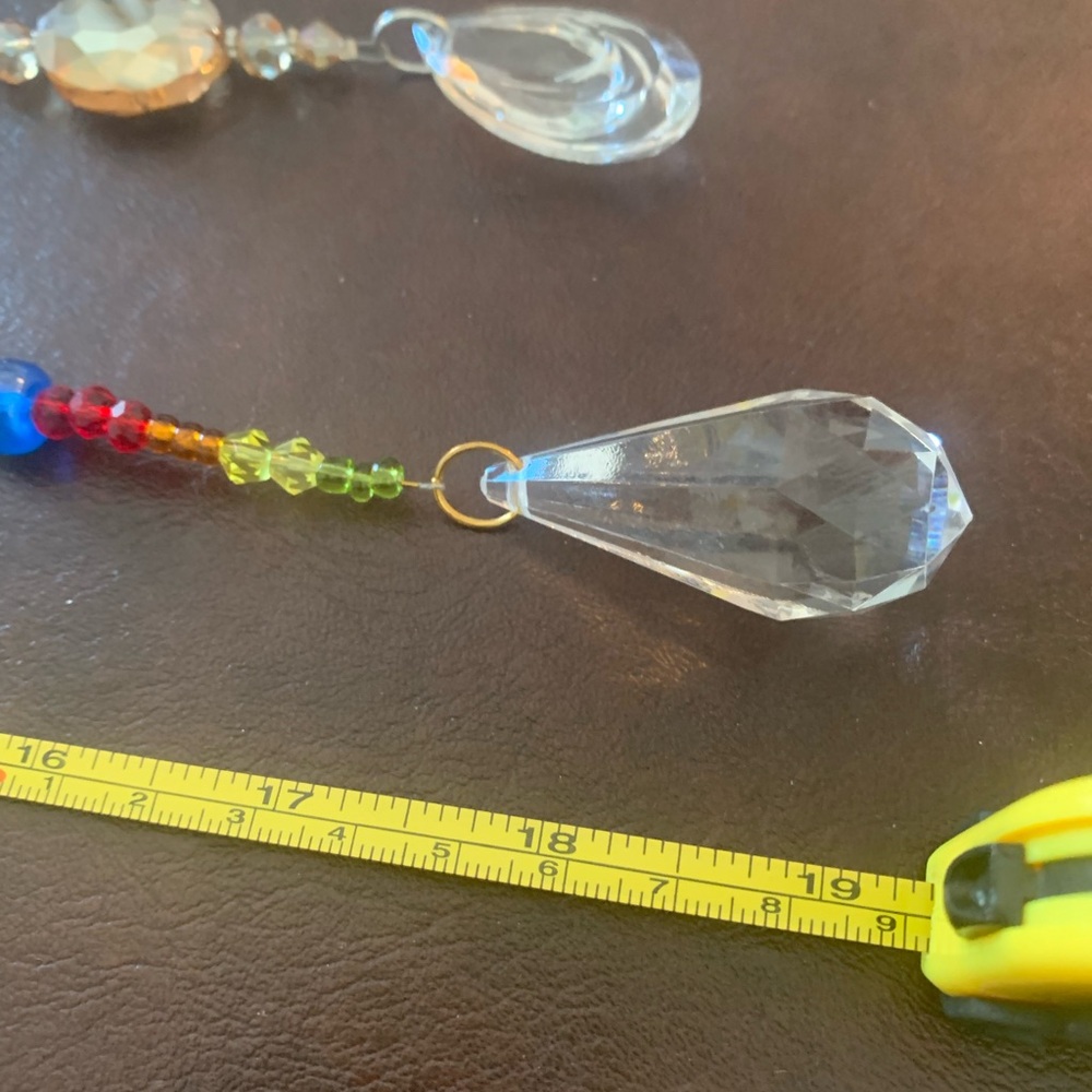 Set of 3 handmade glass beaded and metal Hummingbird Sun catchers - Picture 8 of 8